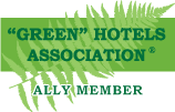 We're an Ally Member of the "Green" Hotels Association
